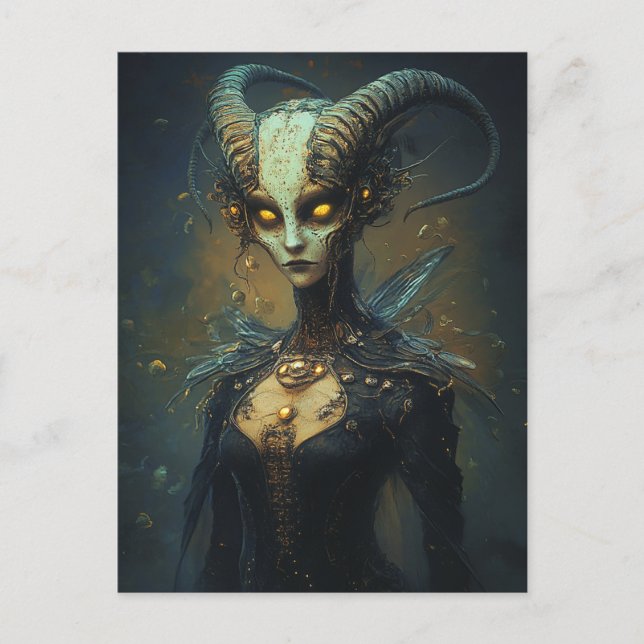 Carte Postale Femme extraterrestre (Devant)