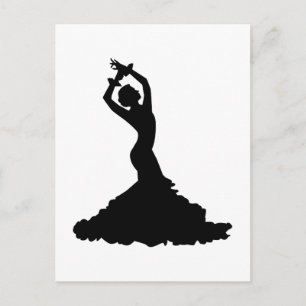 Carte Postale Femme flamenco