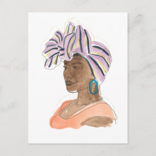 Carte Postale Femme forte et belle