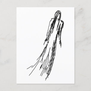 Carte Postale Femme Ghoost