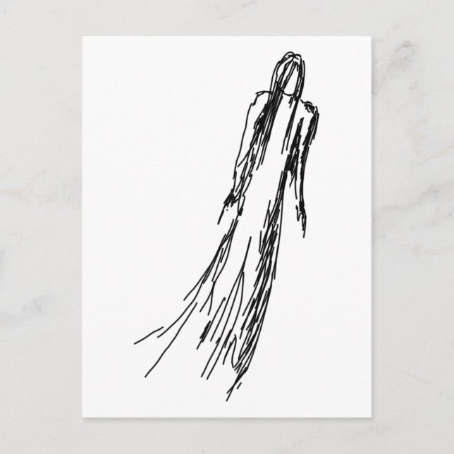 Carte Postale Femme Ghoost (Devant)