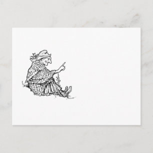 Carte Postale Femme Grande-mère Donner Conseil Caricature
