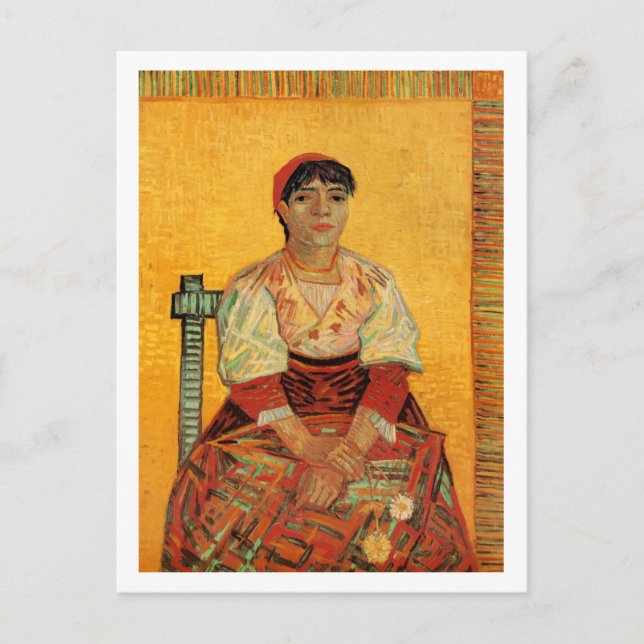 Carte Postale Femme italienne, Vincent van Gogh (Devant)