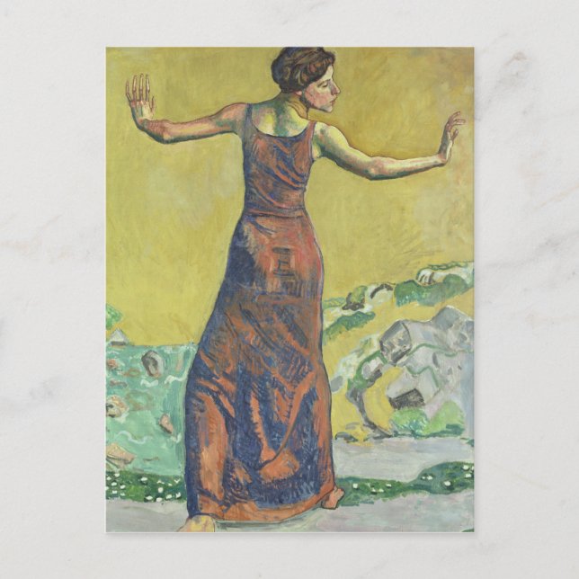 Carte Postale Femme Joyeuse (Devant)