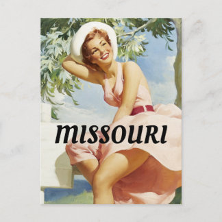 Carte Postale Femme MissouriVintage Pin up