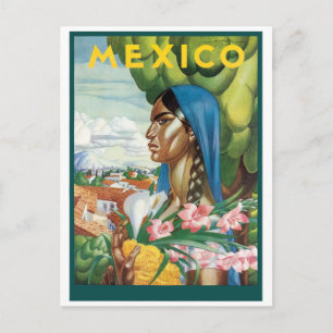 Carte Postale Femme native mexicaine