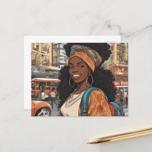 Carte Postale Femme noire