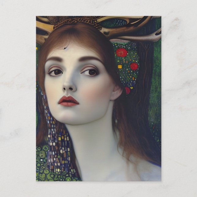 Carte Postale Femme païenne dans le style de Klimt (Devant)