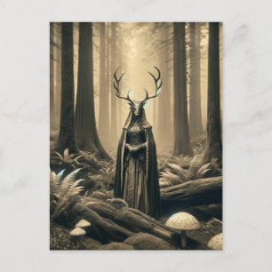 Carte Postale Femme païenne Elen des Ways Sepia