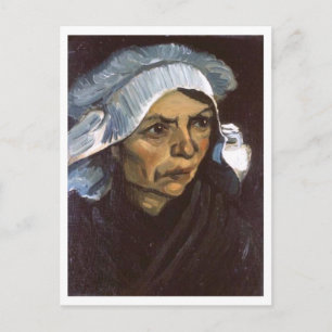 Carte Postale Femme paysanne avec Casquette blanc, Vincent van G