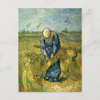 Carte Postale Femme paysanne relie les cieux, Vincent van Gogh