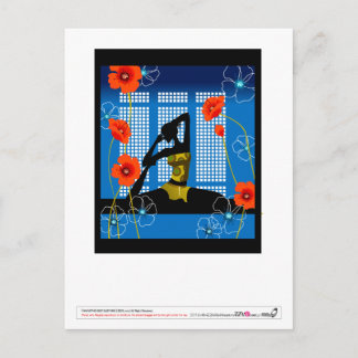 Carte Postale Femme pratiquant le yoga