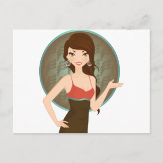 Carte Postale Femme présentant