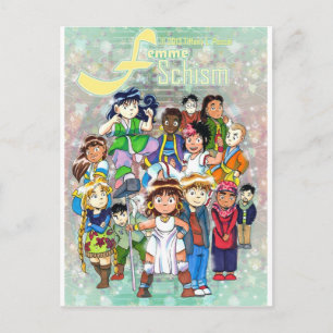 Carte Postale Femme Schism Chibi
