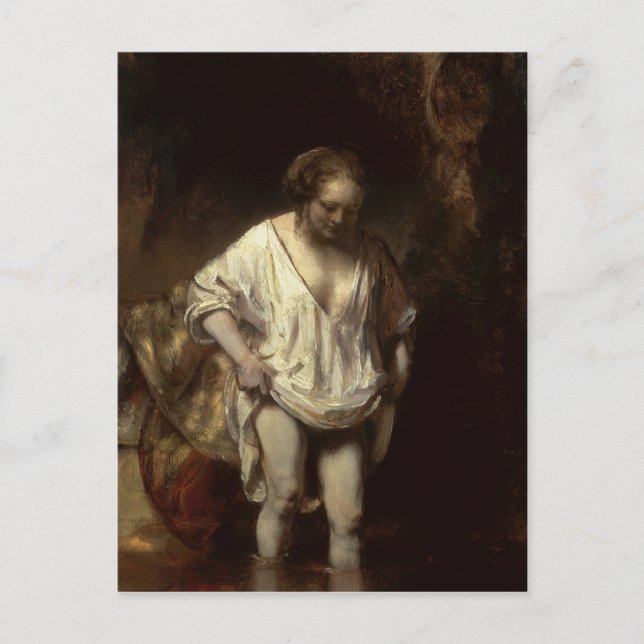 Carte Postale Femme se baignant dans un courant, 1654 (Devant)