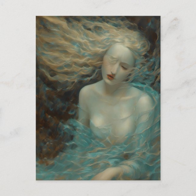 Carte Postale Femme sirène (Devant)