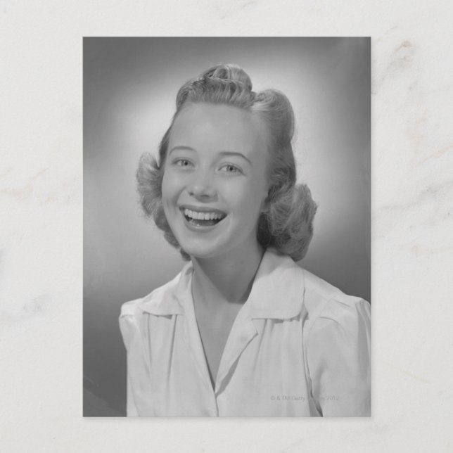 Carte Postale Femme souriante (Devant)