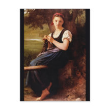 Femme tricot par William-Adolphe Bouguereau