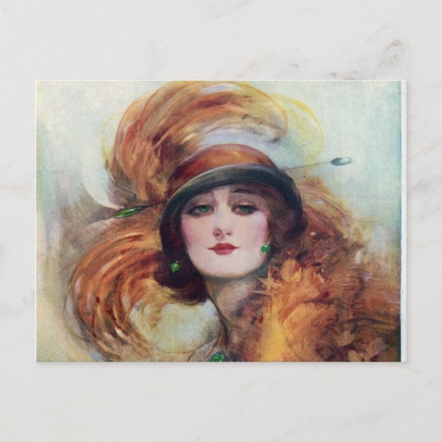 Carte Postale Femme victorienne (Devant)