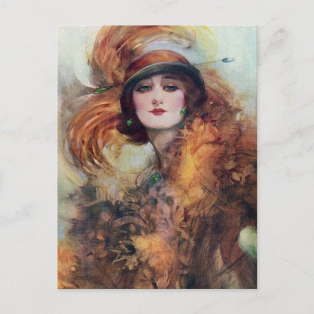 Carte Postale Femme victorienne (Devant)