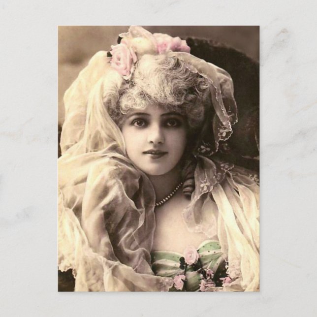 Carte Postale Femme victorienne vintage (Devant)
