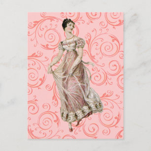 Carte Postale Femme vintage du 19ème siècle