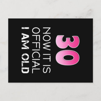 Carte Postale Femmes 30e anniversaire Chemise Femmes drôle. Main