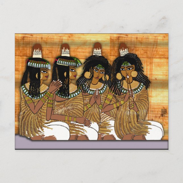 Carte Postale femmes au banquet (Devant)
