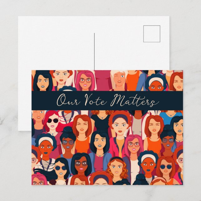 Carte Postale Femmes Autonomes Votent  (Devant / Derrière)
