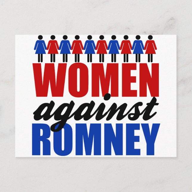 Carte Postale Femmes contre Romney (Devant)