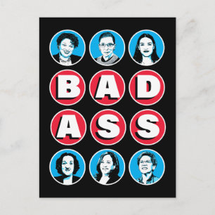 Carte Postale Femmes de Badass : Stacey RBG AOC Katie Kamala War