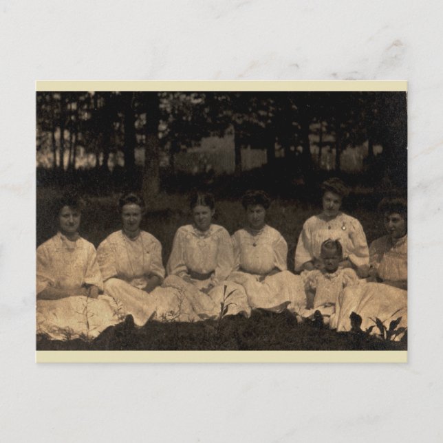 Carte Postale Femmes en blanc (Devant)