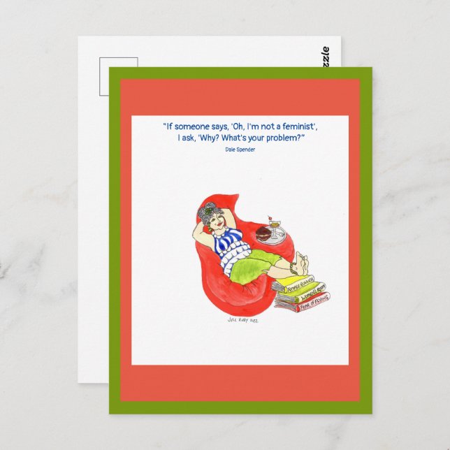Carte Postale Femmes fortes 'Féministes' (Devant / Derrière)