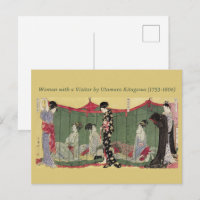Femmes japonaises d'Utamaro vintage dans un filet 