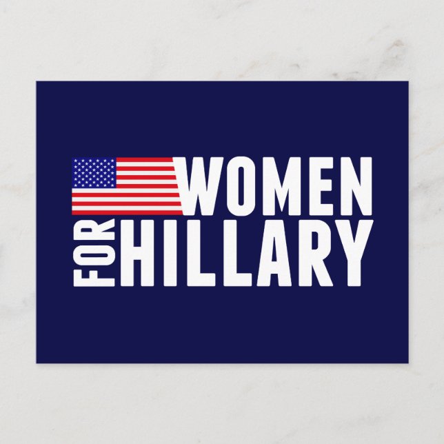 Carte Postale Femmes Pour Hillary (Devant)