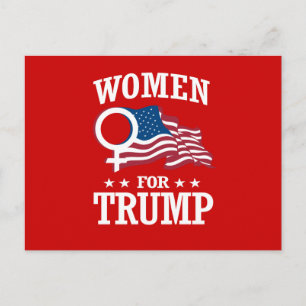 CARTE POSTALE FEMMES POUR TRUMP