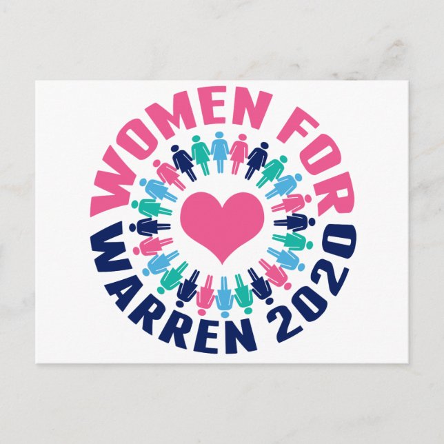 Carte Postale Femmes pour Warren 2020 (Devant)