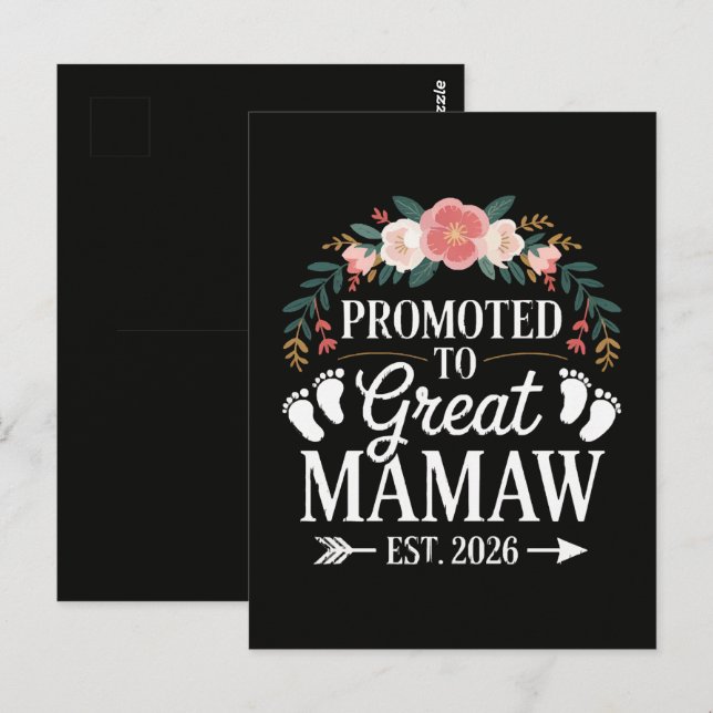 Carte Postale Femmes promues Grande Mamaw (Devant / Derrière)