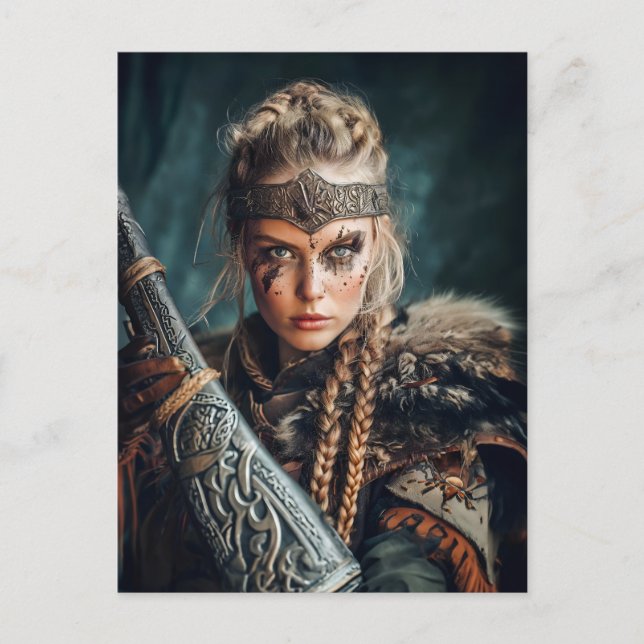 Carte Postale Femmes vikings en tenue traditionnelle (Devant)