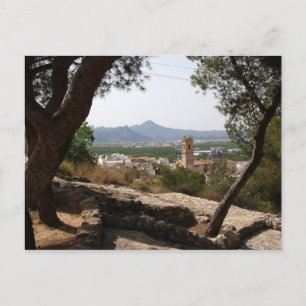 Carte Postale Fenêtre à travers les arbres.