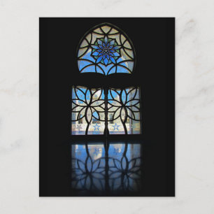 Carte Postale Fenêtre de fleur de mosquée 2