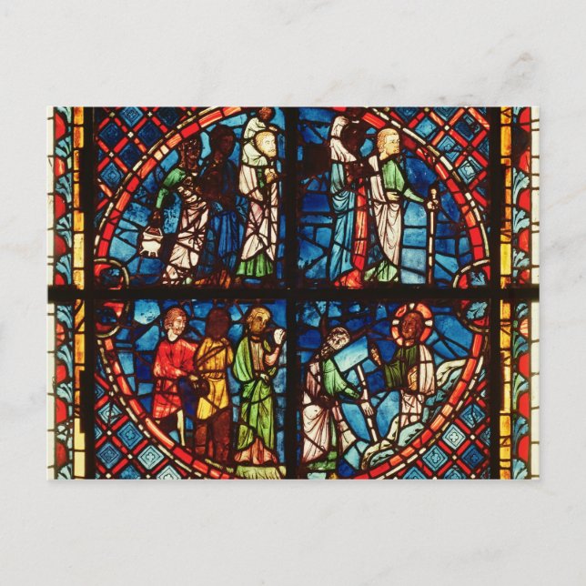 Carte Postale Fenêtre de la chapelle de la Vierge (Devant)