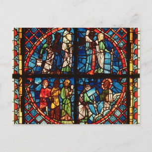 Carte Postale Fenêtre de la chapelle de la Vierge