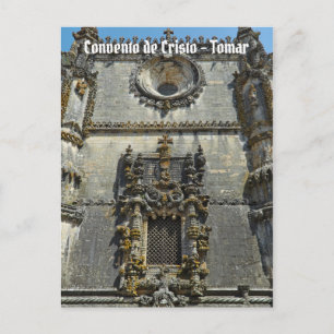 Carte Postale Fenêtre de la salle capitulaire à Tomar, Portugal