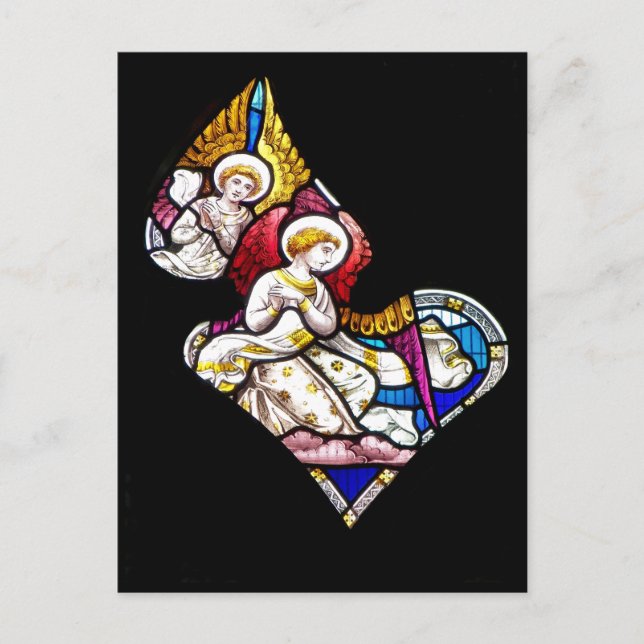 CARTE POSTALE FENÊTRE EN VERRE STAINÉ (Devant)