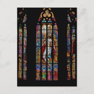 Carte Postale Fenêtre en verre tendu, Cathédrale Saint-Vitus, Pr