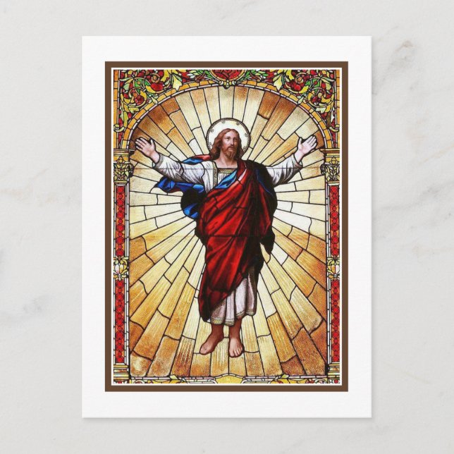 Carte Postale Fenêtre en verre tendu CHRIST (Devant)