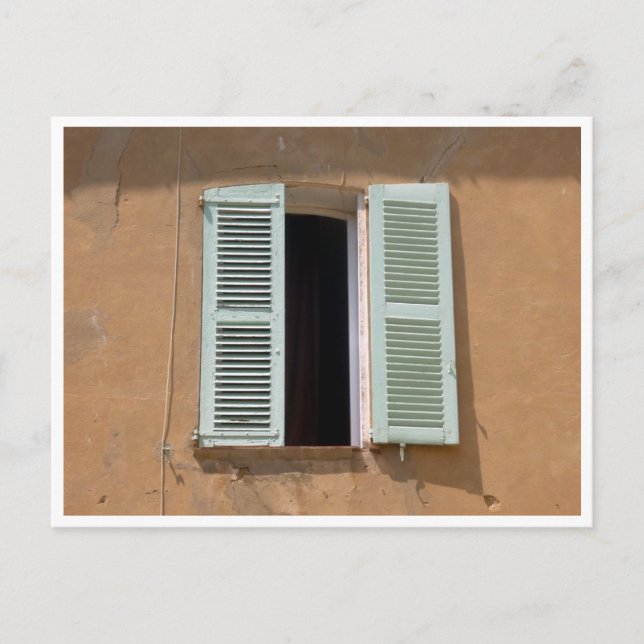 Carte Postale fenêtre entrouverte (Devant)