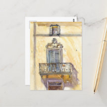 Fenêtre italienne. Art original de Sveta Mikhalevi