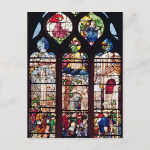 Carte Postale Fenêtre représentant la Nativité